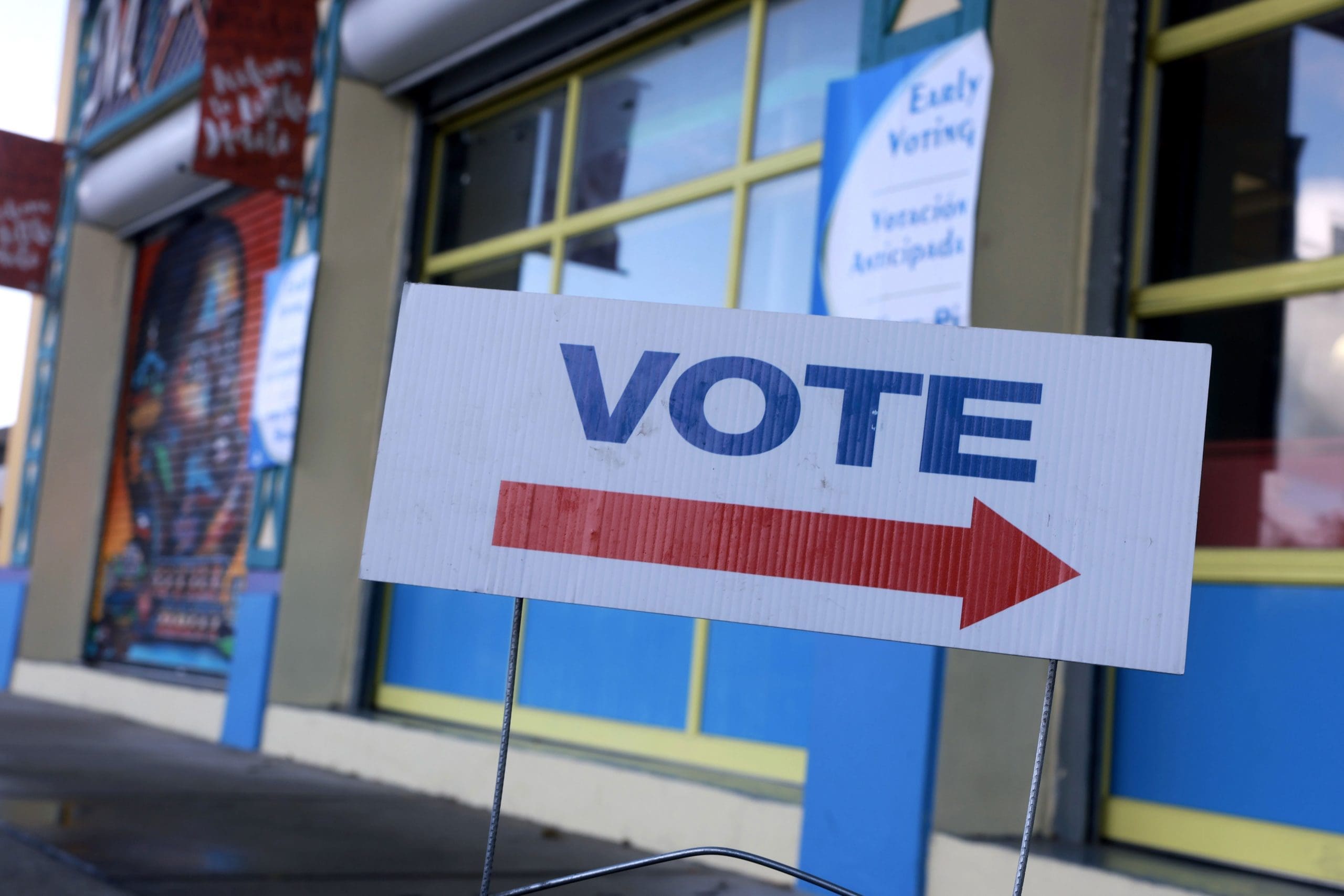 VOTE sign