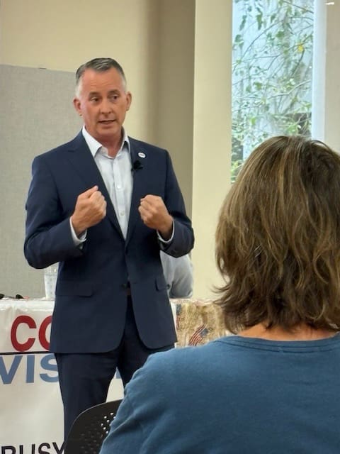 David Jolly meets with supporters in Tallahassee