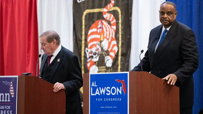 Neal Dunn and Al Lawson at Tiger Bay debate